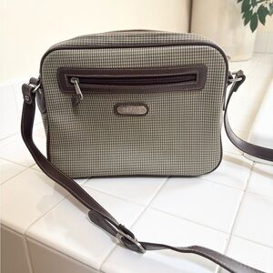 VINTAGE Esprit Checkered Messenger Bag